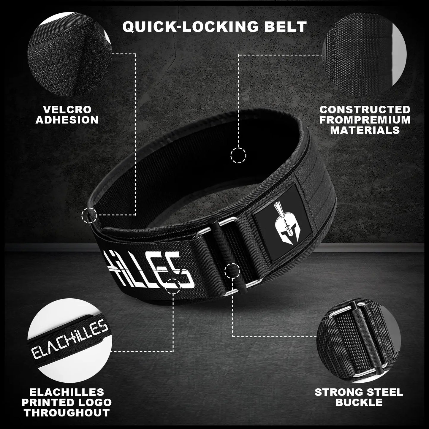 ELACHILLES Weightlifting Training Belt ELACHILLES
